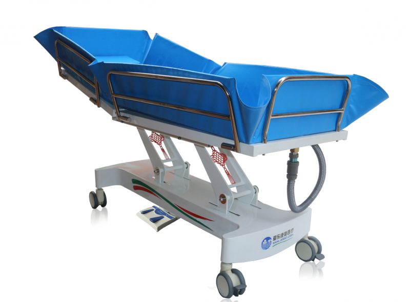 電動靠背升降式沐浴推床-