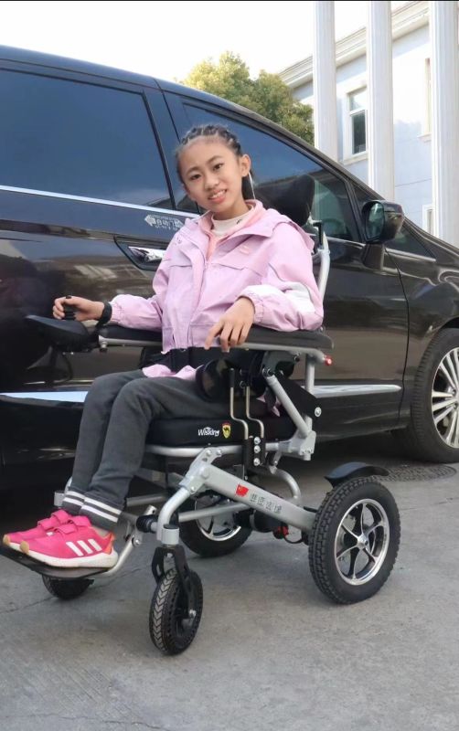 威之群兒童款電動折疊輪椅-