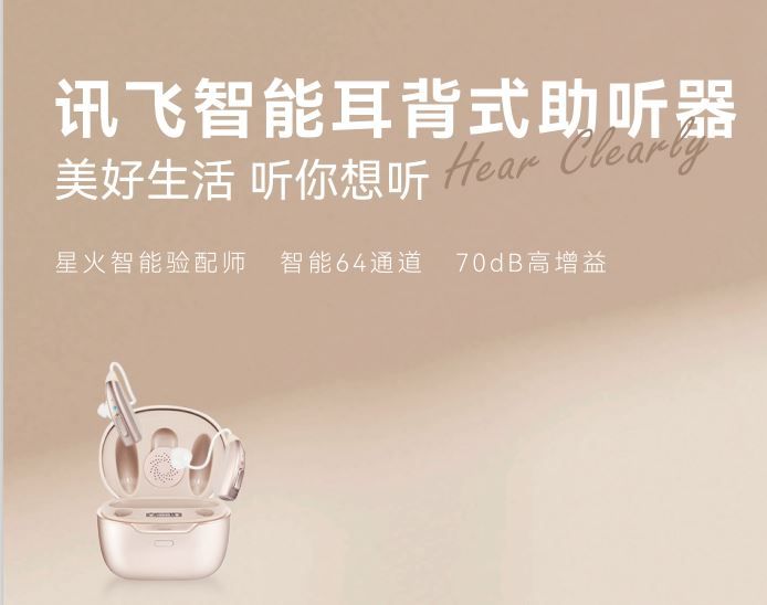 訊飛耳背式助聽器-