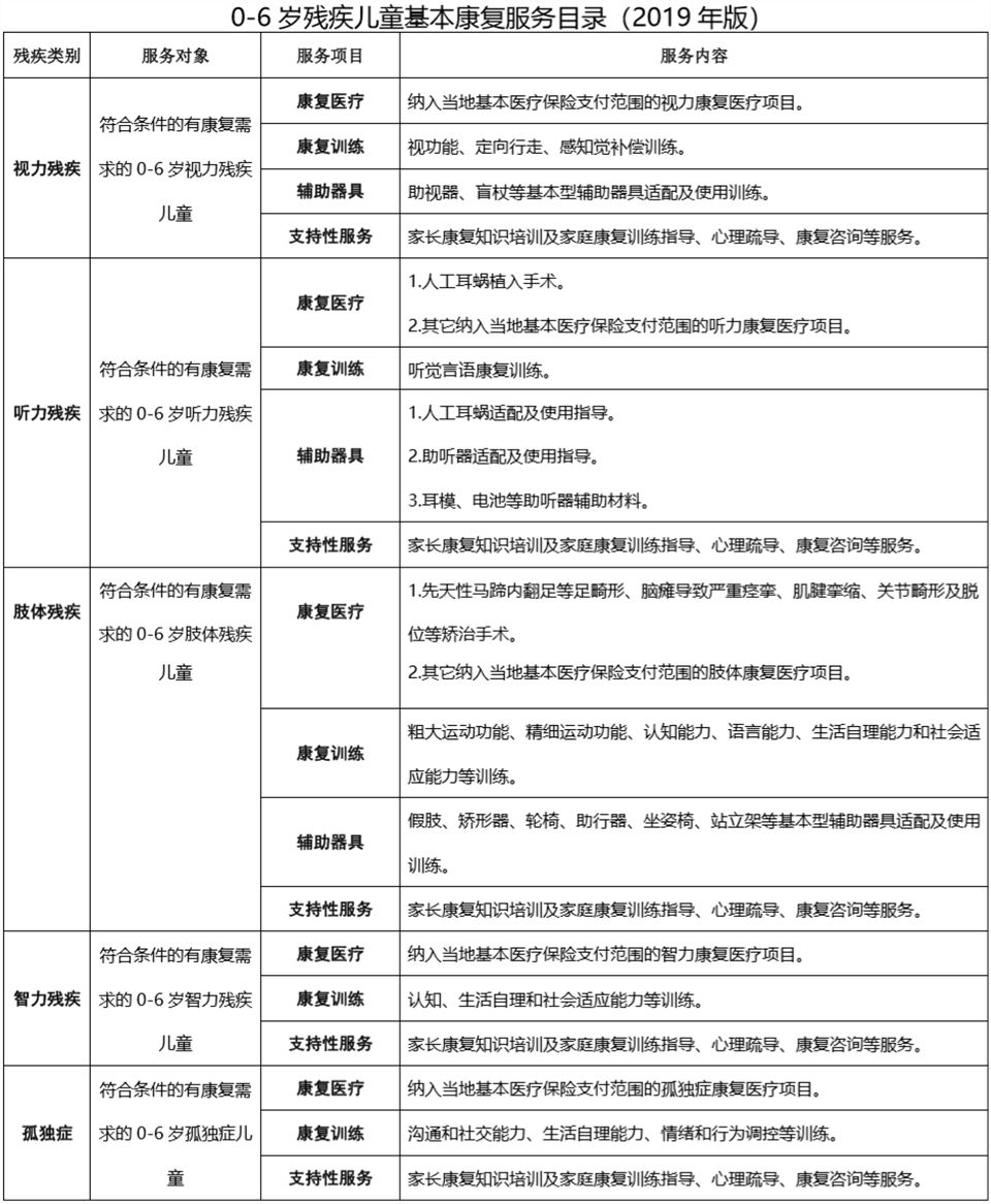 殘疾人基本康復(fù)服務(wù)